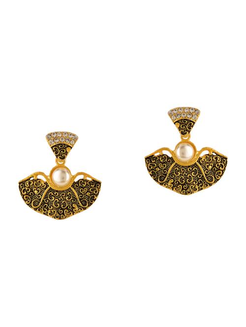 silver metal drop earring - 15810152 - Very Small Image - 1