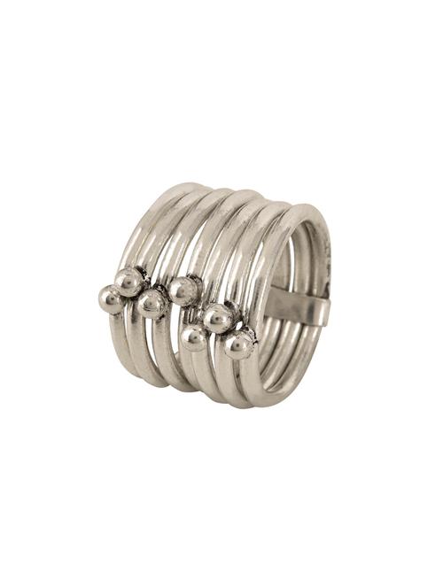 silver metal finger ring - 15810184 - Very Small Image - 1