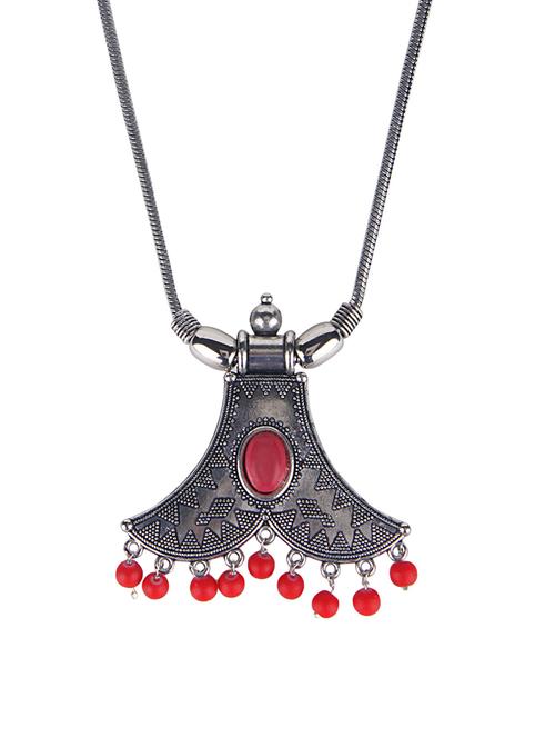 silver metal chain necklace - 15810302 - Very Small Image - 1