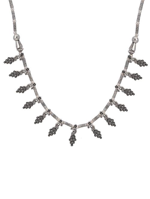 silver metal choker necklace - 15810321 - Very Small Image - 1