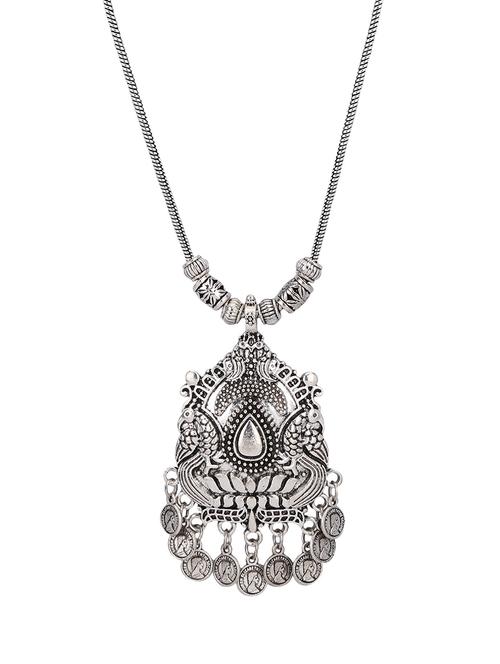 silver metal chain necklace - 15810322 - Very Small Image - 1