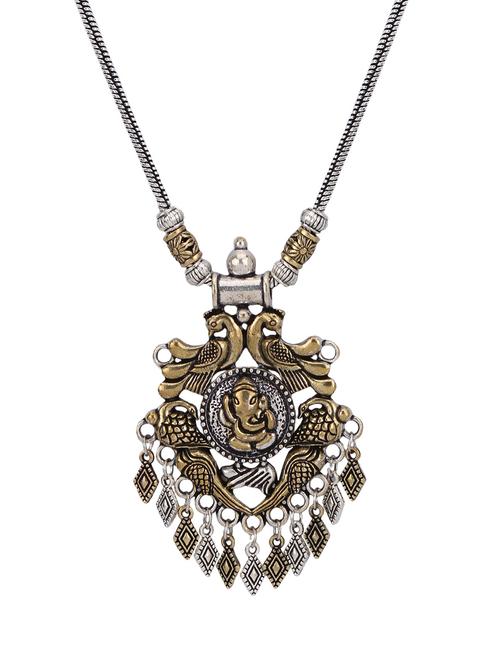 silver metal chain necklace - 15810331 - Very Small Image - 1