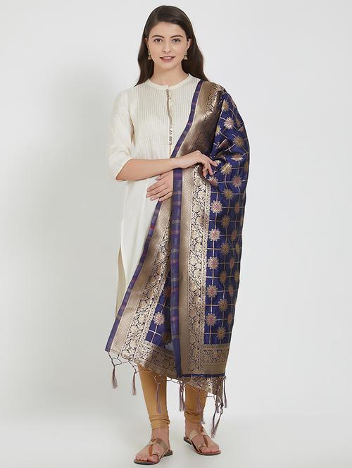 banarasi art silk dupatta - 15810534 - Very Small Image - 1