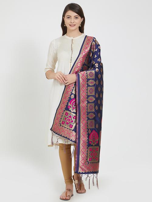 banarasi art silk dupatta - 15810539 - Very Small Image - 1