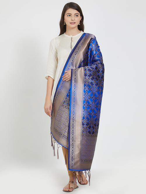 banarasi art silk dupatta - 15810541 - Very Small Image - 1