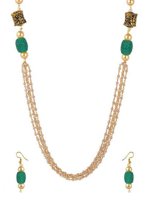 multi colored metal necklaces and earring - 15811590 - Very Small Image - 1