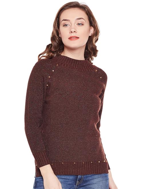 embellished turtle neck pullover - 15811686 - Very Small Image - 1