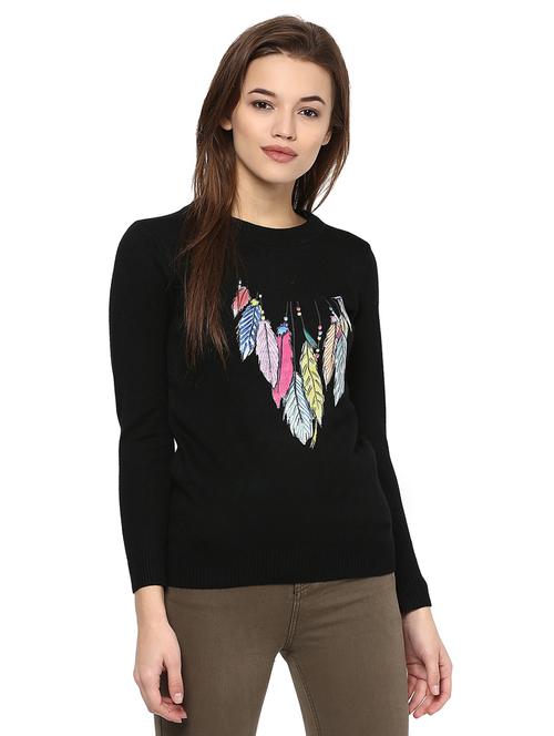 feather graphic print top - 15811708 - Very Small Image - 1