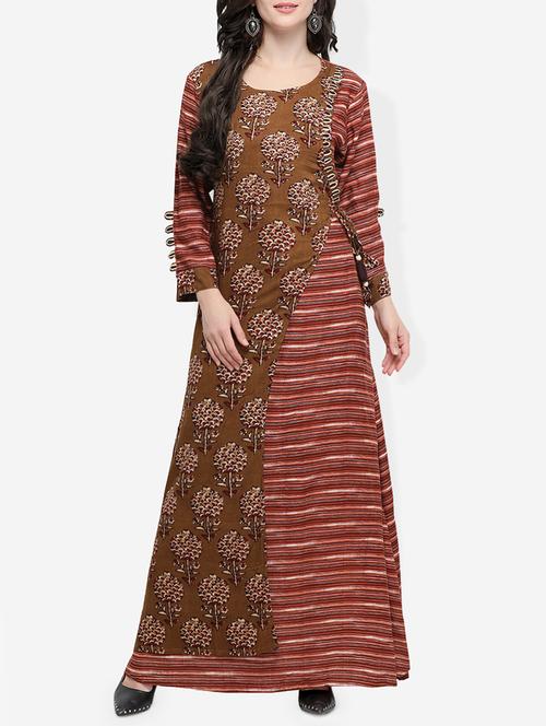 floral a-line kurta - 15812111 - Very Small Image - 1