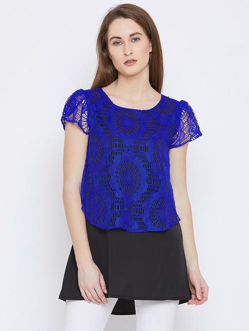 mesh overlay high low tunic - 15814330 - Very Small Image - 1