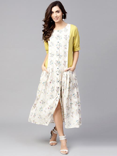 flared printed dress - 15814674 - Very Small Image - 1