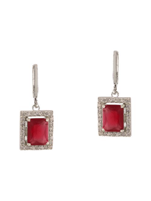 red metal drop earring - 15814725 - Very Small Image - 1