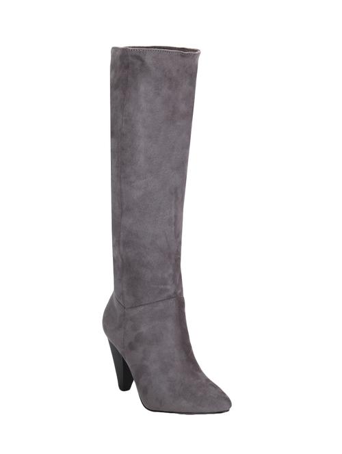 grey zipper calf boots - 15814824 - Very Small Image - 1