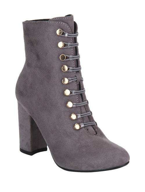grey ankle zipper boots - 15814840 - Very Small Image - 1