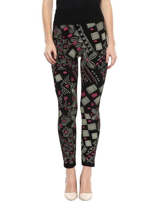 coal black woolen legging - 15814880 - Very Small Image - 1