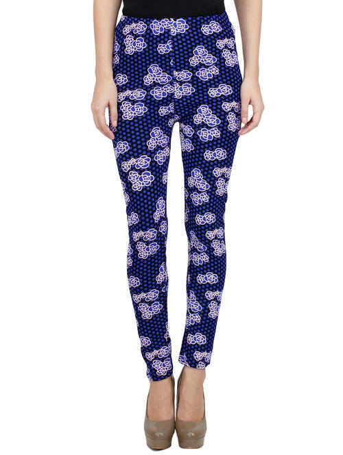 floral dotted woolen leggings - 15814908 - Very Small Image - 1