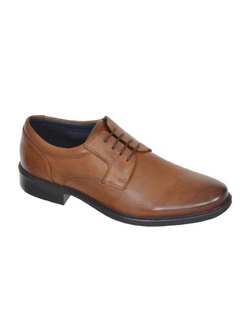 tan leather laceup derbies - 15815034 - Very Small Image - 1