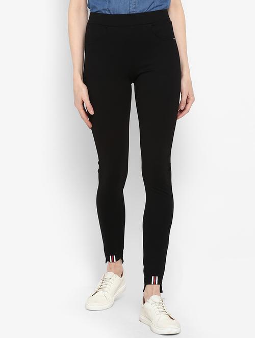 cut out hem detail jeggings - 15817369 - Very Small Image - 1