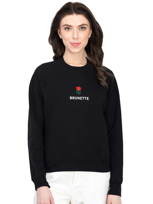embroidered applique detail sweatshirt - 15819725 - Very Small Image - 1
