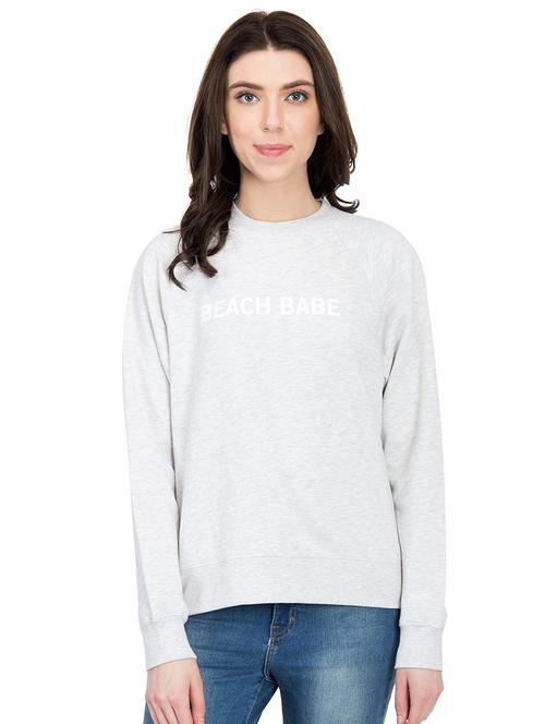 raglan sleeved slogan sweatshirt - 15819727 - Very Small Image - 1