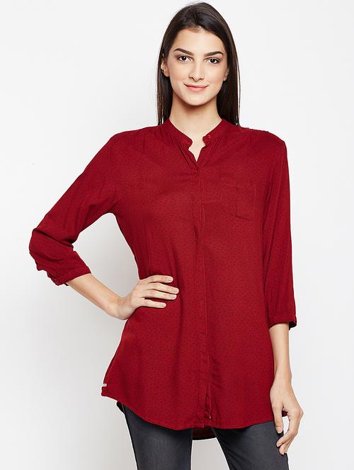 concealed placket pocket patch tunic - 15821481 - Very Small Image - 1