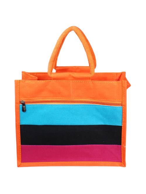 orange cotton polyester blend regular shopping bag - 15822367 - Very Small Image - 1