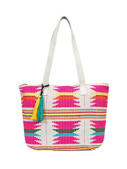 multi colored canvas regular tote - 15822461 - Very Small Image - 1