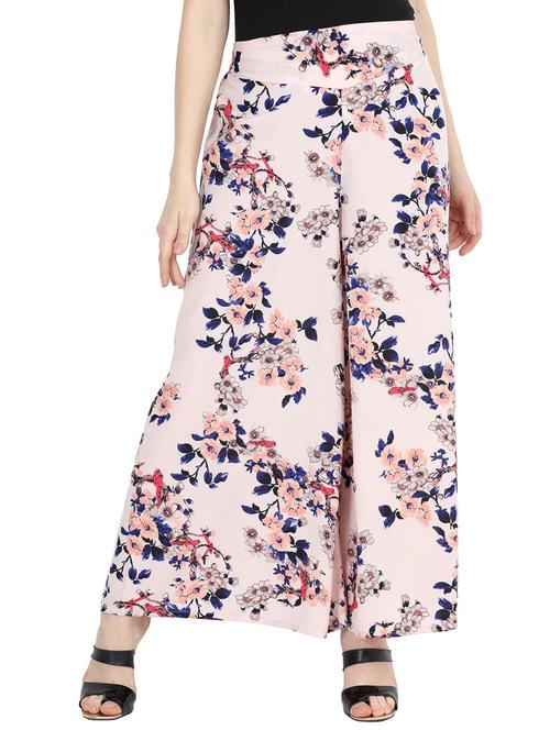 floral flared palazzo - 15823548 - Very Small Image - 1