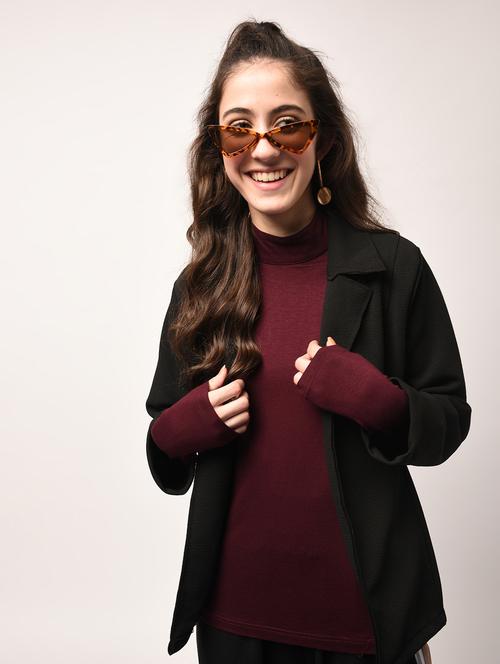tie up detail lapel collared shrug - 15823657 - Very Small Image - 1