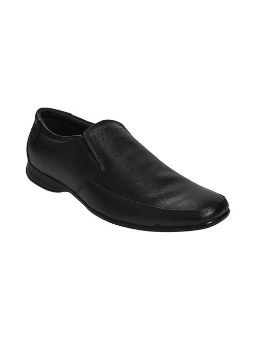 black leather formal slip ons - 15823844 - Very Small Image - 1