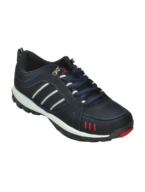 black fabric lace up sport shoes - 15823899 - Very Small Image - 1
