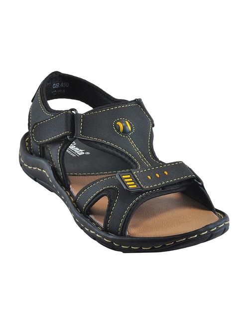 black leatherette back strap sandals - 15824005 - Very Small Image - 1