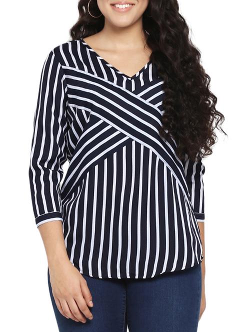 navy striped top - 15824349 - Very Small Image - 1