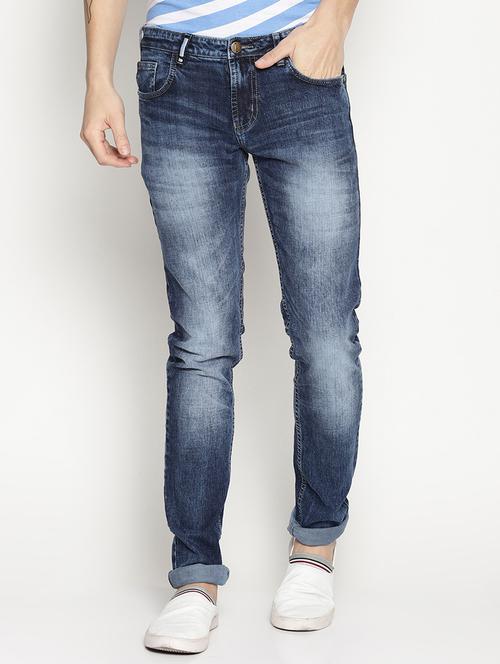 dark blue denim heavy washed jeans - 15824714 - Very Small Image - 1