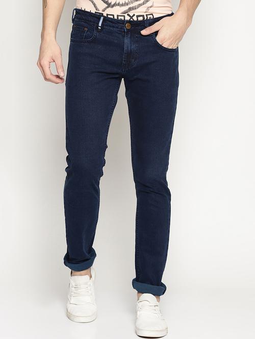 dark blue denim plain jeans - 15824717 - Very Small Image - 1