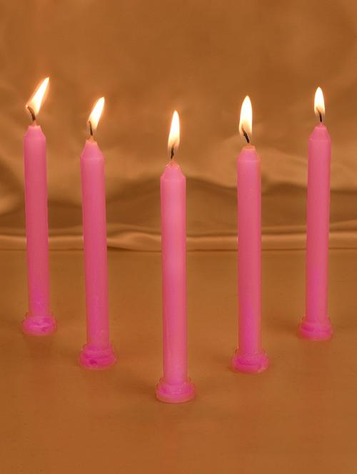 festival decorative pillar wax candles by rajrang pack of 10 - 15825088 - Very Small Image - 1