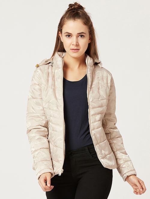 camouflage hooded quilted jacket - 15826333 - Very Small Image - 1