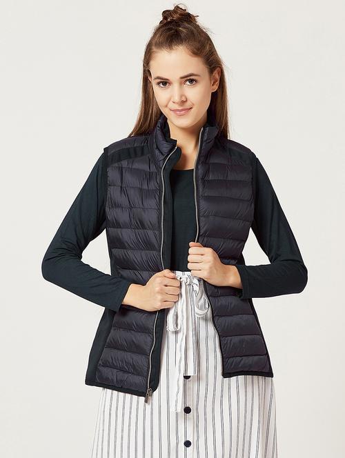 charcoal turtle neck puffer jacket - 15826345 - Very Small Image - 1