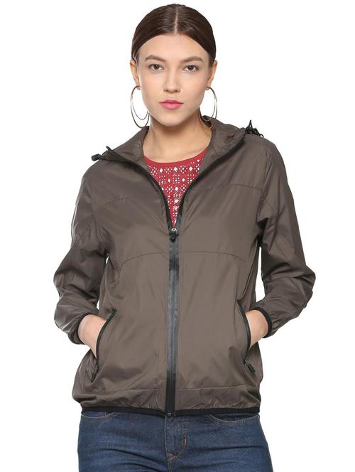 hooded neck pocket detail windcheater - 15826755 - Very Small Image - 1