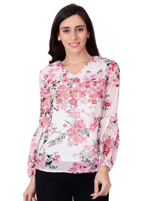 floral lantern sleeved top - 15827948 - Very Small Image - 1