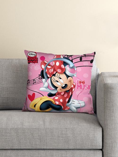 disney- athom trendz- minnie mouse cushion cover with filled cushion 16x16 - 15828318 - Very Small Image - 1