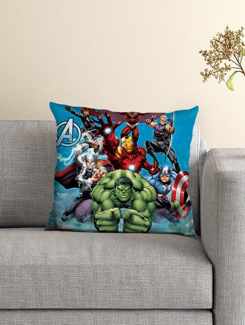 marvel- athom trendz- avengers cushion cover with filled cushion 16x16 - 15828354 - Very Small Image - 1
