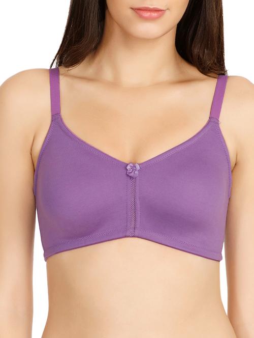lace insert bow patch bra - 15829020 - Very Small Image - 1