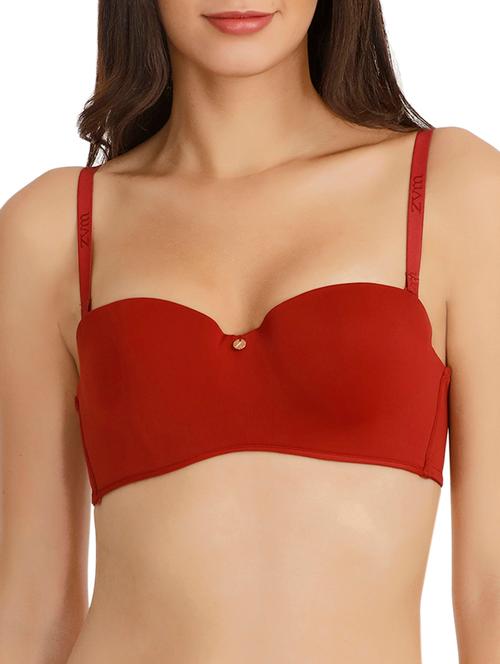 detachable strapped balconette bra - 15829049 - Very Small Image - 1