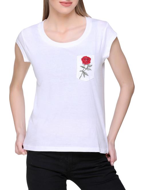 embroidered pocket patch tee - 15829424 - Very Small Image - 1