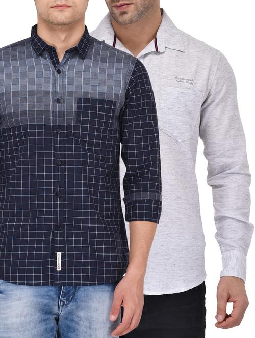 multi colored checkered casual shirt - 15829462 - Very Small Image - 1