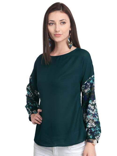 abstract panel drop shoulder top - 15830238 - Very Small Image - 1