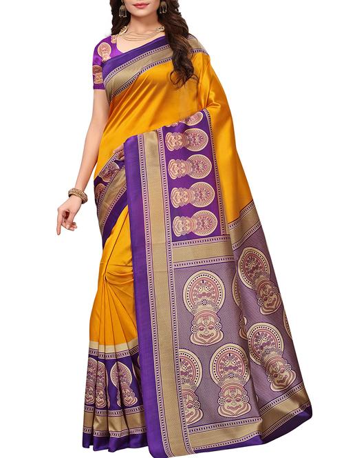 conversational printed saree - 15830869 - Very Small Image - 1