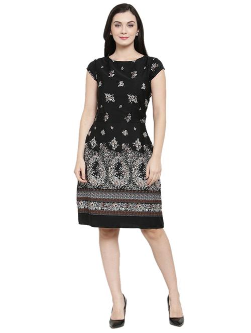 cap sleeved a-line dress - 15831644 - Very Small Image - 1