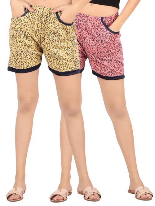 set of 2 animal print shorts - 15831667 - Very Small Image - 1